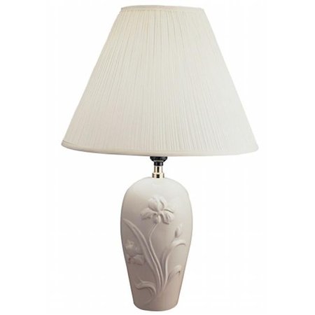 ORE INTERNATIONAL Ore International 6119IV 26   Ceramic Table Lamp - Ivory 6119IV